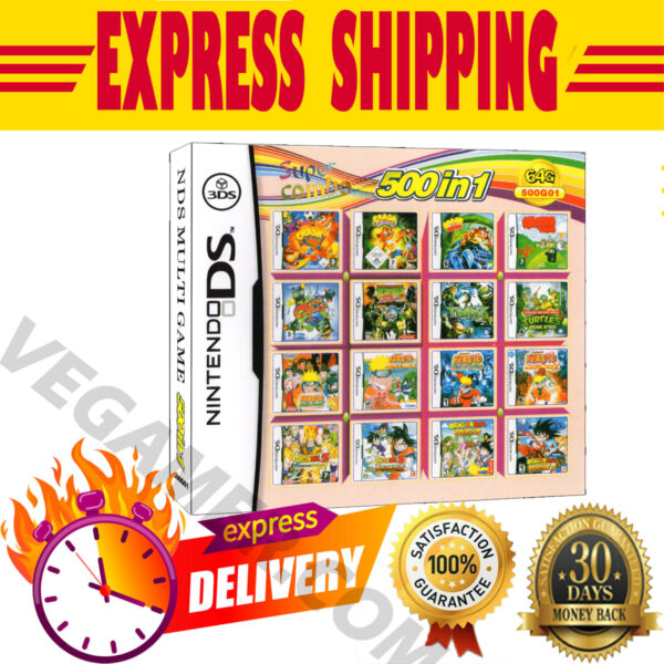 500 In 1 Video Game Compilation For DS/3DS/2DS Console