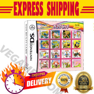 520 In 1 Video Game Compilation For DS/3DS/2DS Console