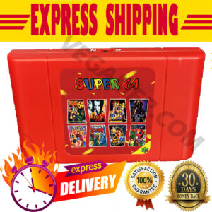 New Super 64 Retro Game Card 300 in 1 Game Cartridge for N64 Video Game Console