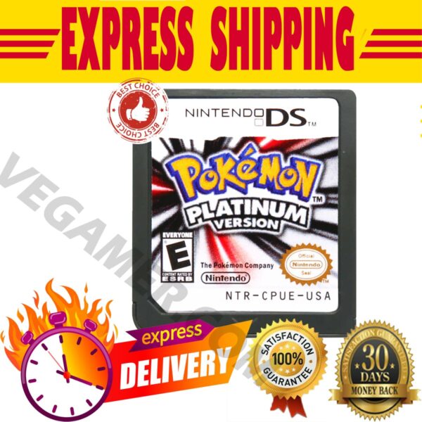 Pokemon Platinum DS With Case And Manual ( Tested & Works Well)